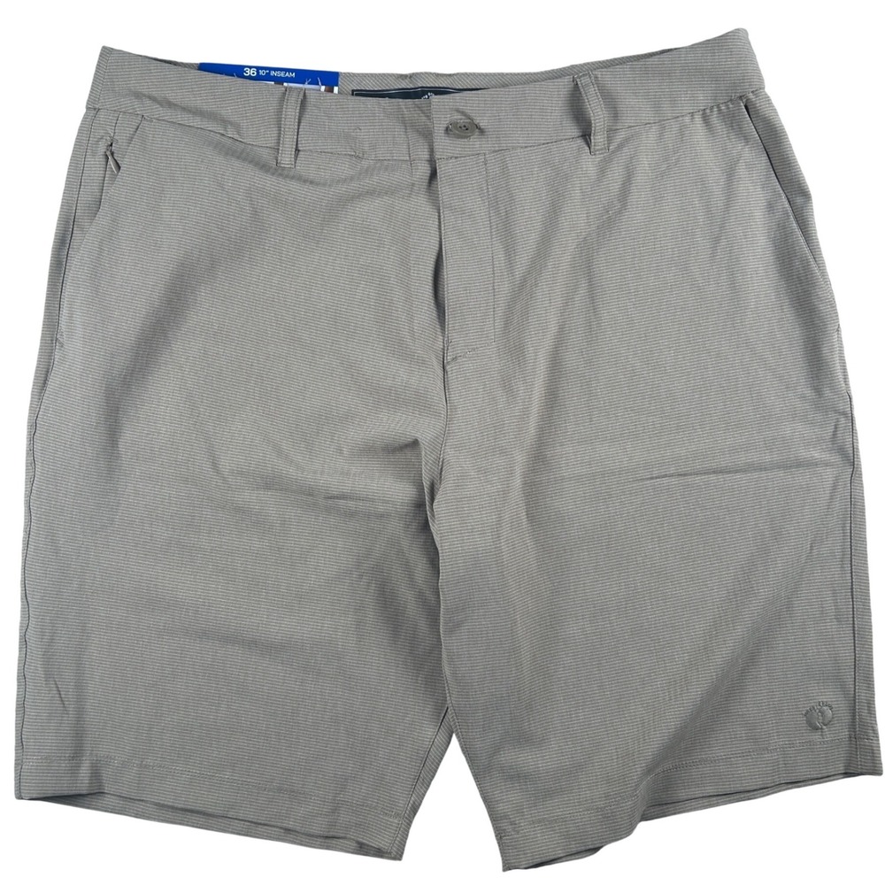 Hang Ten Hybrid Walkshort Mens 36 Tan 10" Inseam Quick Dry Beach Surf Gorpcore